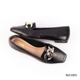 Mocassim Mysapatilhas Luxo Confort Corrente Preto