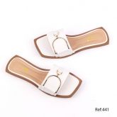 Rasteira Mysapatilhas Branca Confort Fivela