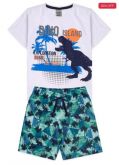 Conjunto Infantil Dino Island Branco 0018 - Keki Boys