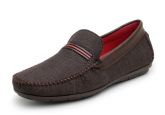 Mocassim OP Confort Café Tecido Costurado