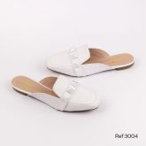 Mule Mysapatilhas  Branca Luxo Rebite