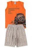 CONJUNTO INFANTIL MASCULINO REGATA ADVENTURE COMES JEEP TAM. 2 ANOS