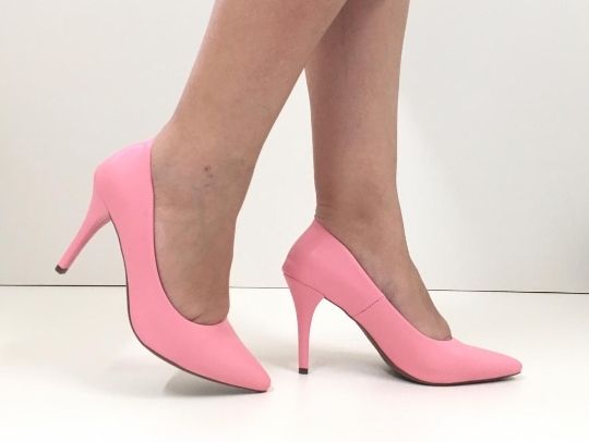 Scarpin Rosa Fosco salto 7 cm