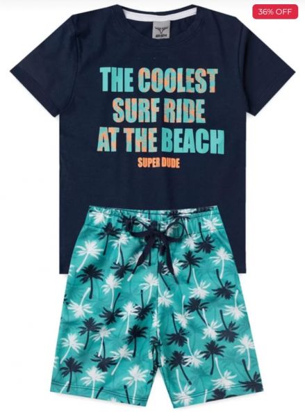 Conjunto Infantil The Coolest Marinho 0015 - Keki Boys