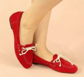 Mocassim Tecido  Vermelho