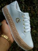 TÊNIS FLATFORM CS CARMEM STEFFAN BRANCO CARDAÇO