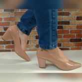 SCARPIN CONFORT SALTO BLOCO 7CM LUAMY NUDE OFF