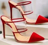 Salto Vermelho Salto 12 cm bico fino