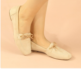 Mocassim Tecido  Nude