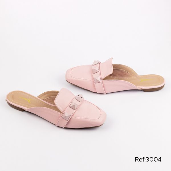 Mule Mysapatilhas Rosa BB Luxo Rebite