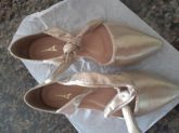 Sapatilha Extra Confort Parizze Suede Ouro Ref. 12064