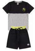 Conjunto Infantil Masculino Coqueiro Básico Preto 0112 Keki