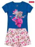 Conjunto Infantil Gatinha Moto Royal 560 - Laluna.