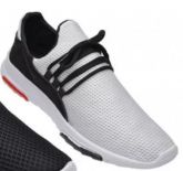Tênis Esportivo Masculino Branco Preto