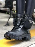 Coturno Feminino Mysapatilhas c/ Acessório Bolsinha Preto