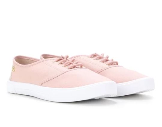 Tênis Moleca Cadarço Feminino - Rosa