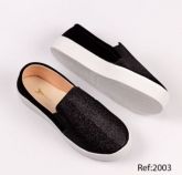 Tênis Confort Parizze Preto Brilho Ref. 4690