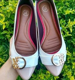 Sapatilha Microgel Off White/Nude Ref. 1003