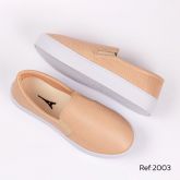 Tênis Parizze Confort Nude Croco Ref. 2003