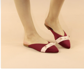 Mule Confort Vermelho Fosco