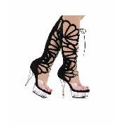 Sandália Gladiadora Salto Alto Cristal C03