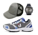 Tênis Ousy Easy Caminhada Training Masculino + Boné + Relógio
