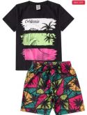Conjunto Infantil California Preto 299 - Keki Boys