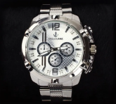 RELÓGIO SK ANALÓGICO MASCULINO WHITE ROBUSTO ORIGINAL A PROVA D'ÁGUA + CAIXA LUXO