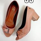 Peep Toe Microgel Rosê Verniz Ref. 507
