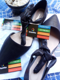 Sapatilha Extra Confort Parizze Suede Preto Ref. 12064