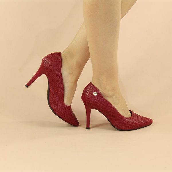 Scarpin Confort Azul Real Bico Fino Salto 7 cm