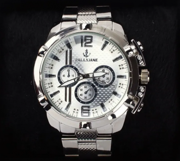 RELÓGIO SK ANALÓGICO MASCULINO WHITE ROBUSTO ORIGINAL A PROVA D'ÁGUA + CAIXA LUXO