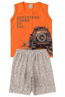 CONJUNTO INFANTIL MASCULINO REGATA ADVENTURE COMES JEEP TAM. 2 ANOS
