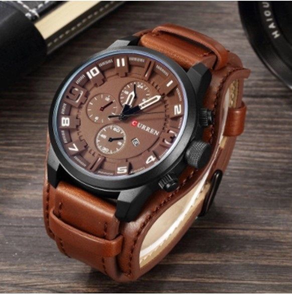 Relógio Masculino Curren 8225 Couro Original