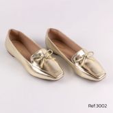 Mocassim Mysapatilhas Luxo Confort Ouro