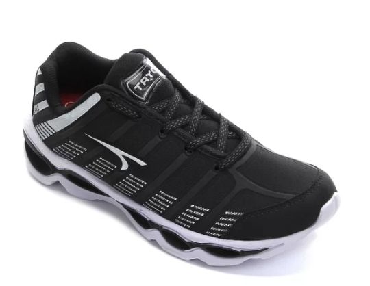 Tênis Tryon Nikko Feminino Preto/Branco