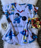 T-Shirt Feminina no Atacado Smurfs