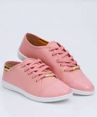 Tênis Feminino Moleca Rosê Cardaço