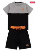 Conjunto Infantil Masculino Coqueiro Básico Mescla 0113 Keki