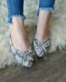 Sapatilha Confort Animal Print Coral