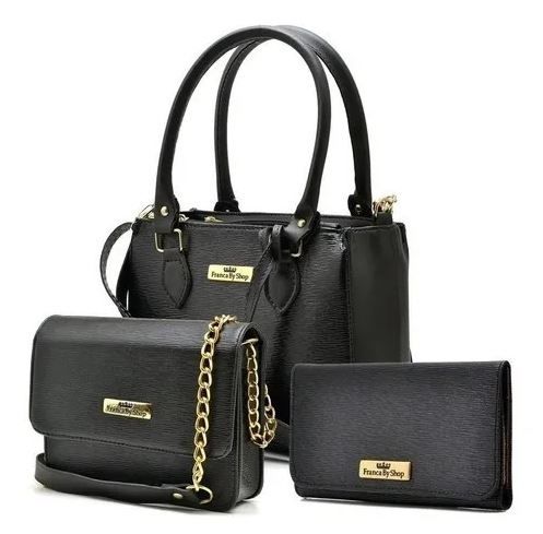 Kit Bolsa Feminina Lateral + Carteira Feminina Linda Exclusiva