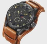 Relógio Masculino Curren 8225 Couro Original