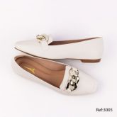 Mocassim Mysapatilhas Luxo Confort Corrente Branco