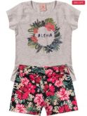 Conjunto Infantil Coelhos Happy Tea Party Branco 0036 Laluna